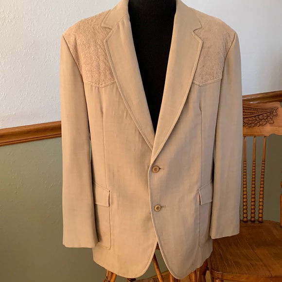Pendleton Other - Vintage Pen West Pendleton Western Blazer Suede Elbow Patches size 46L